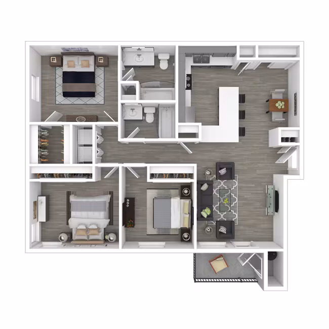 Unit AUCRDA 01-3132 floor plan